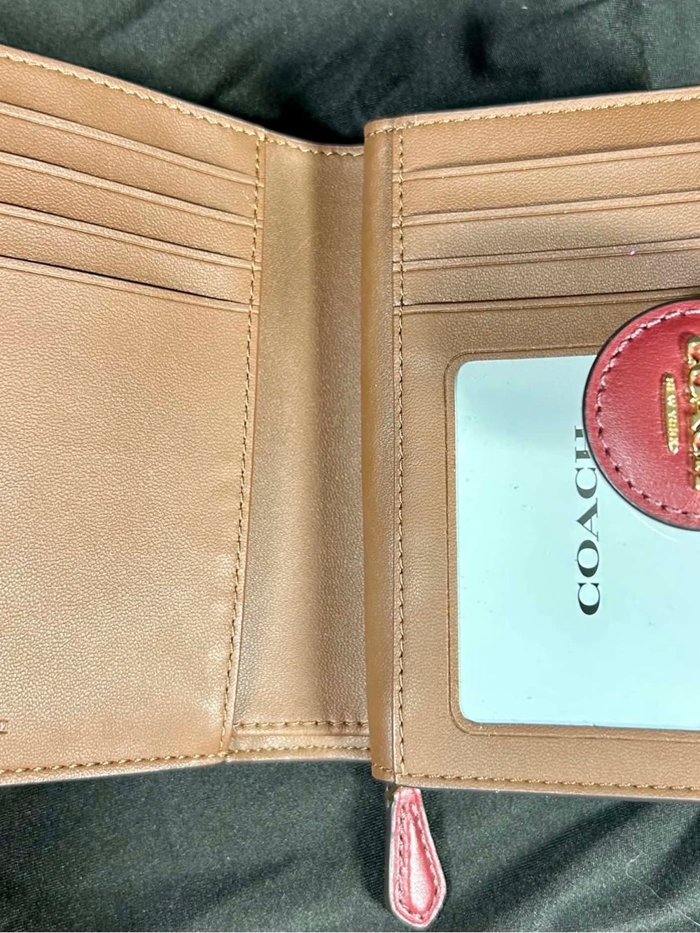 NWT COACH C8730 Medium Corner Zip Wallet Signature Canvas Wildflower Floral New - Picture 3 of 11